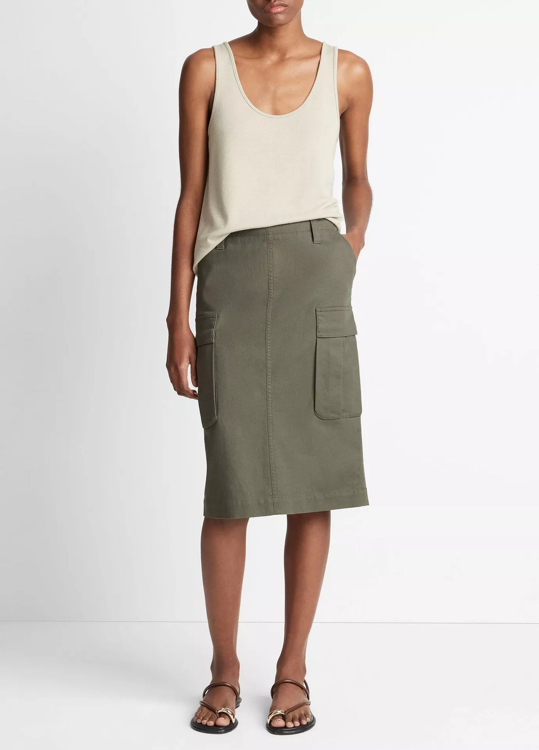 Vince Low-Rise Utility Cargo Skirt